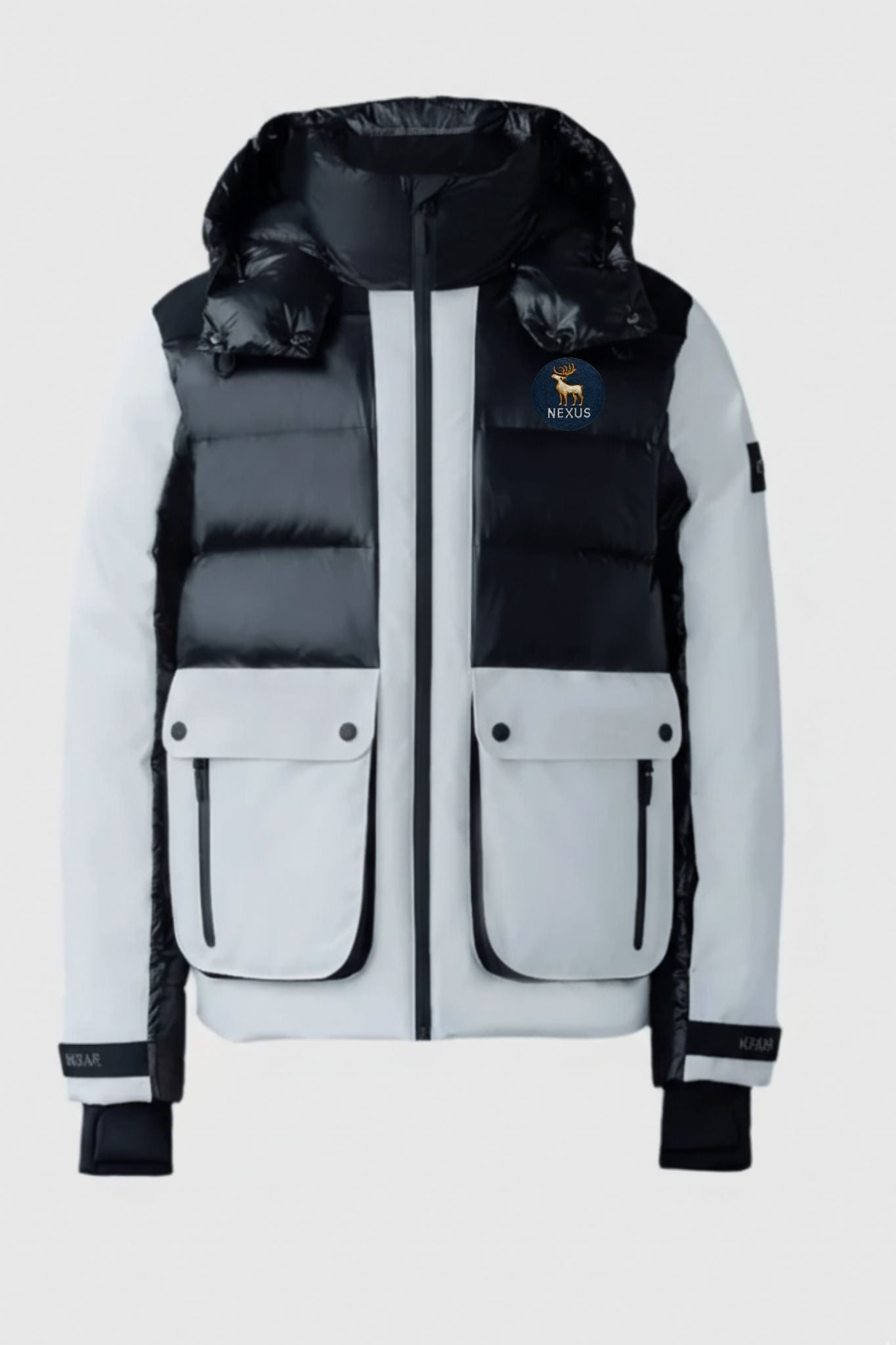 Nexus Black&White Combination Puffer Jacket